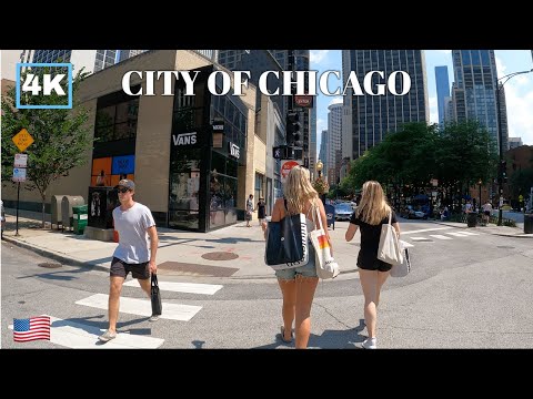 CHICAGO🇺🇸 4th Of July Walking Tour - State Street, Rush Street, Chicago Ave, Michigan Ave, Walton St