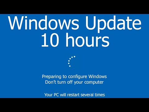 Windows Update Screen REAL COUNT 10 hours 4K Resolution