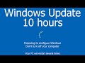Windows Update Screen REAL COUNT 10 hours 4K Resolution