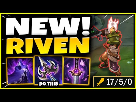 I DISCOVERED A NEW SECRET RIVEN BUILD FOR SEASON 12 (STRONG) - S12 Riven TOP Gameplay Guide