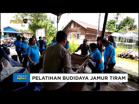 POLRES BARITO SELATAN GELAR PELATIHAN BUDIDAYA JAMUR TIRAM DUKUNG PROGRAM KETAHANAN PANGAN P2B