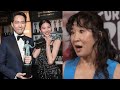 Sandra Oh Celebrates With 'Squid Game' Winners At SAG Awards