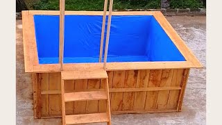 How to build your wooden swimming pool (Awesome Video)