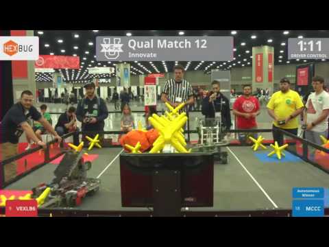 2017 VEXU Innovate Q12 - VEXLB6 vs MCCC - 13 to 26
