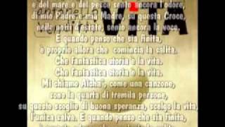Video thumbnail of "Antonello Venditti - Che fantastica storia è la vita con testo"