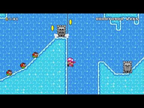 Slippery Slides by Rikkleton - Super Mario Maker 2 - No Commentary 1bv