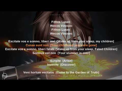 Liberi Fatali (Final Fantasy VIII) Lyrics (Latin & English Translation)