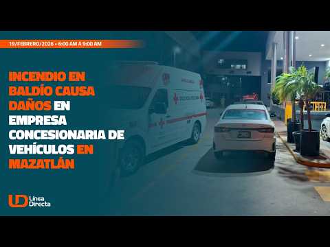 Mazatlán | Incendio arrasa 7 autos nuevos en agencia