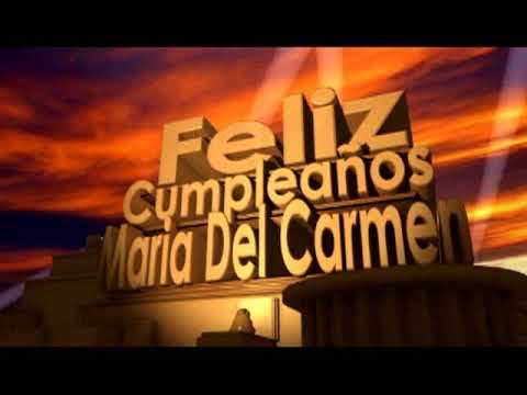 feliz cumpleaños Maria Del Carmen