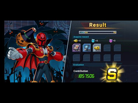 Mega Man X DiVE Raid: Halloween Vile vs Sigma (X4 3rd Form)