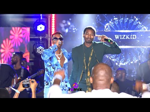 Wizkid and Made Kuti Performance at the Afro Beats Hall of Fame Awards