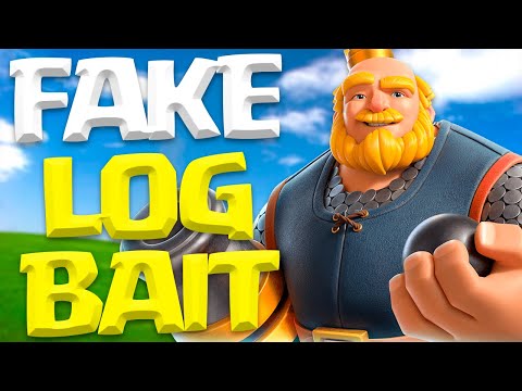 TROLLING TOP LADDER WITH FAKE LOGBAIT DECK 🤣 - Clash Royale