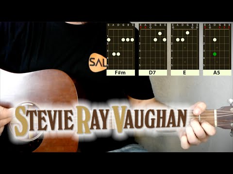 Life by the Drop ACOUSTIC Guitar Lesson - Stevie Ray Vaughan Tutorial