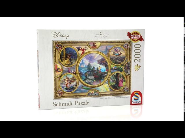 Vídeo relacionado con Schmidt Thomas Kinkade: Disney - Dreams Collection Jigsaw Puzzle (2000-Piece)