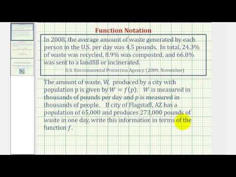 Function Notation Application
