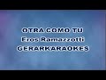 Otra como tú - Eros Ramazzotti - Karaoke