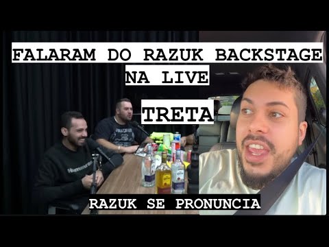 PETROLHEAD E ACF FALANDO DO RAZUK BACKSTAGE NA LIVE