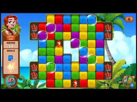 Lost Island Blast Adventure Level 482 - NO BOOSTERS 🏝️ | SKILLGAMING ✔️