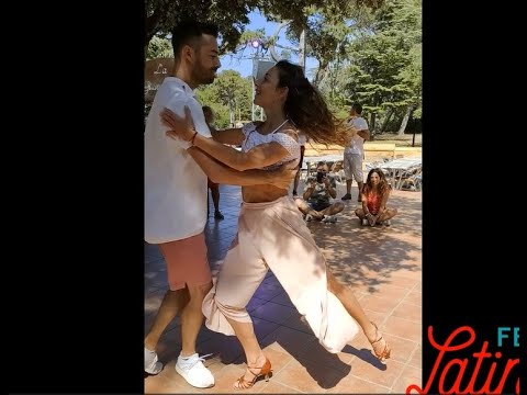 "George Michael, Careless Whisper" Alexis et Maeva Alçay, démo Féria Latina 2022 à Orange