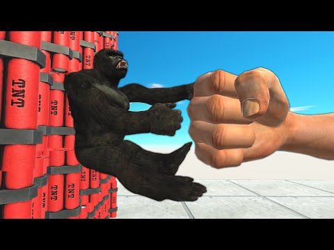 Punch Monsters Into TNT Wall - Animal Revolt Battle Simulator