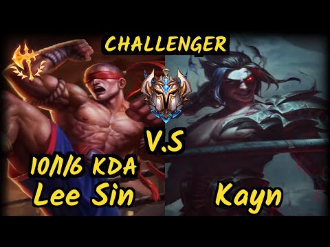 FLA Shrimp (LEE SIN) vs KAYN - 10/1/6 KDA JUNGLE CHALLENGER GAMEPLAY - BR