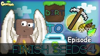 Growtopia | Dirt To Diamond Lock #4 - Finish All Seeds | Legendary wing
