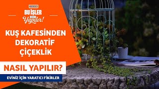 Kuş Kafesinden Dekoratif Çiçeklik Nasıl Yapılır?