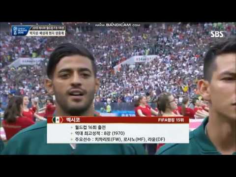 Anthem of Mexico vs Germany FIFA World Cup 2018