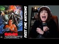 A NATMARE ON ELM STREET Scared Girl Watches Slasher Film
