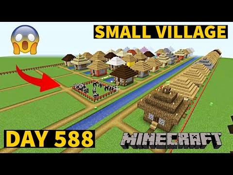 I build Small Village in Minecraft Creative mode 2023 Day 588