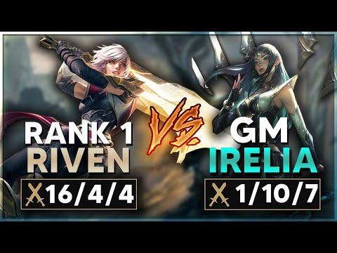 Challenger Riven Main shows you how he easily STOMPS Irelia! (Riven vs Irelia)