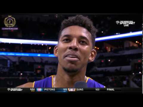 Swaggy P Post game interview - Game winning shot | Lakers vs Spurs
