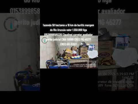 fazendinha 58 hectares valor 1.550.000 margem do Rio Urucuia buritis mg