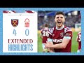 Extended Highlights | Hammers Stroll To Victory | West Ham 4-0 Nottingham Forest | Premier League