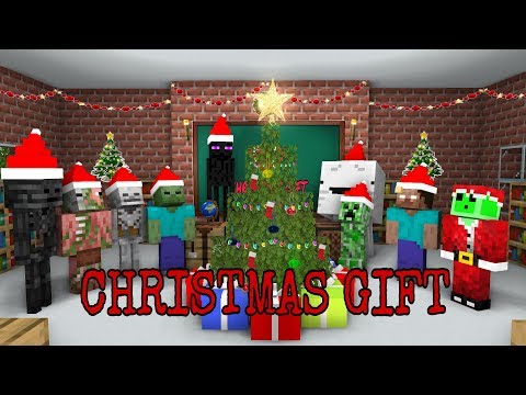 ROBE CUBE - MONSTER SCHOOL : UNBOXING CHRISTMAS GIFT - MINECRAFT ANIMATION