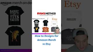 How to Sell More Shirts on Amazon Merch & Etsy (DIFFERENT APPROACHES!) #shorts