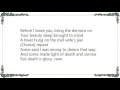 Christian Death - The Angels Cruciform Lyrics
