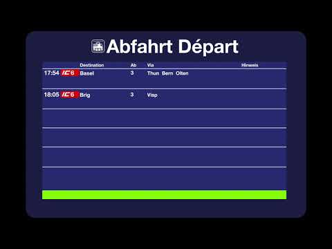 BLS Ansage - Spiez, Ihre nächsten Anschlüsse (IC6-BS, IC6-BR)