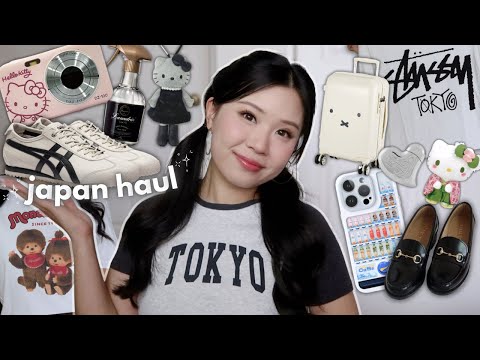 JAPAN HAUL 🇯🇵 onitsuka tigers, brandy melville,  sanrio + more!!