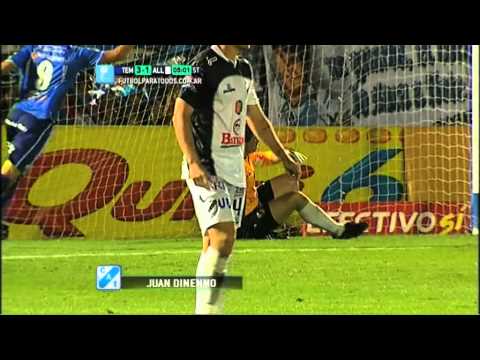 Gol de Dinenno. Temperley 3 - All Boys 1. Fecha 20. Primera B Nacional 2014. FPT