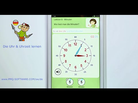 Die Uhr & Uhrzeit lernen  (Android, iPAD, Windows)