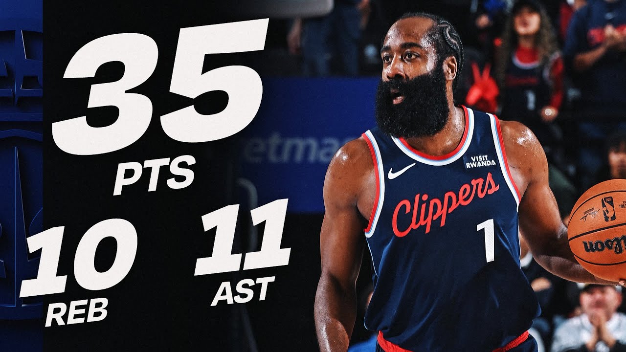James Harden's 35-PT TRIPLE-DOUBLE vs Hawks | November 10, 2025