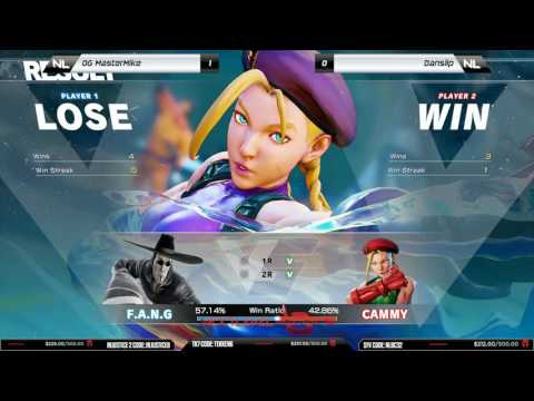 OG Mastermike (FANG) vs Danslip (Cammy) - NLBC v.74 - Street Fighter V [1080p/60fps] HD