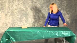 How To Put on a plastic table cover