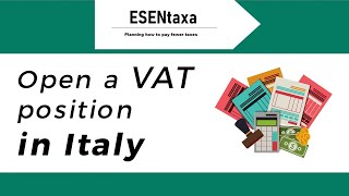 How to open a VAT position in Italy to sell online |  e-commerce B2C business