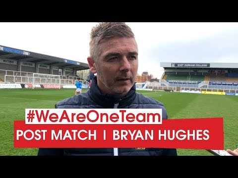WATCH | Bryan Hughes after Hartlepool United