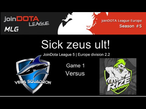 Crazy Zeus ult in the Vega Squadron.G2A vs rizeGaming.int JDL 5 match