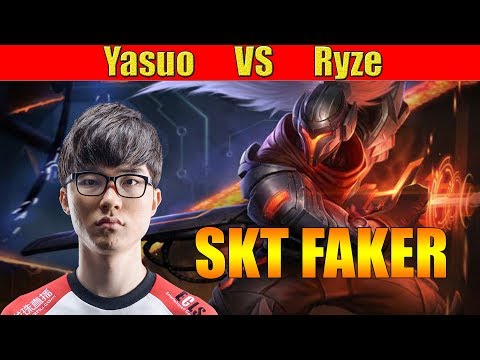 SKT T1 Faker Yasuo Mid Lane vs Ryze