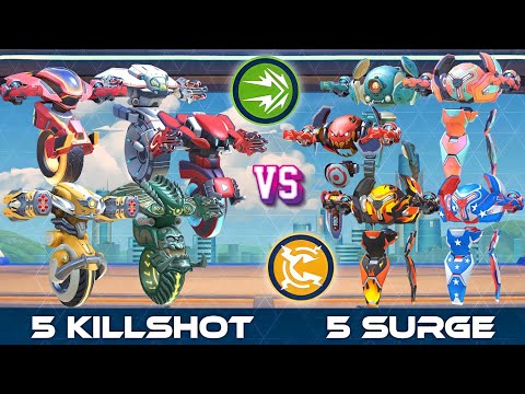5 Killshot vs 5 Surge | Who Wins? | CPC - DeathMatch Battle | Mech Arena