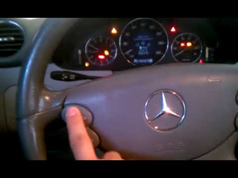 Mercedes-Benz Change Cluster settings: clock, headlight delay, temp, speed display W211 W209 CLK